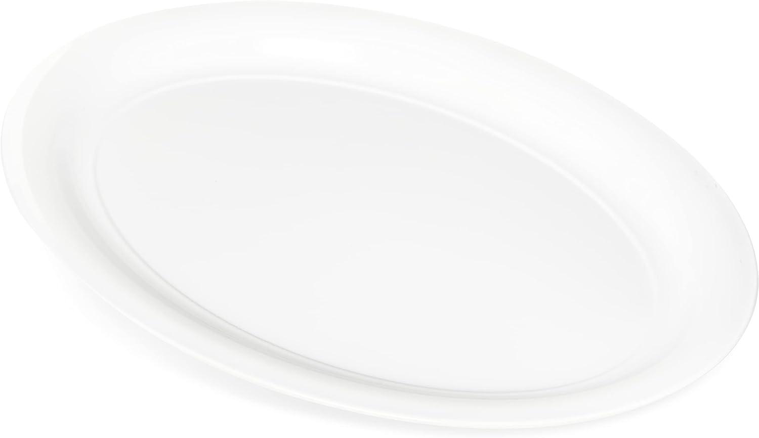 Carlisle 4384002 21 x 15" White Catering Platter"