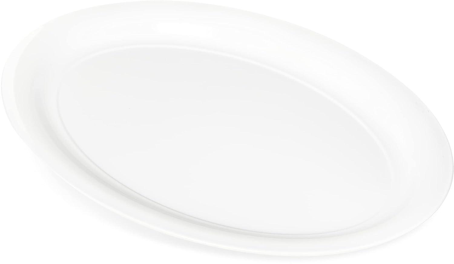 Carlisle 4384002 21 x 15" White Catering Platter"