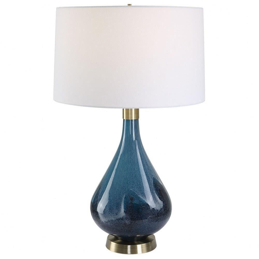 Uttermost Riviera 27 3/4" High Sapphire Navy Blue Glass Table Lamp