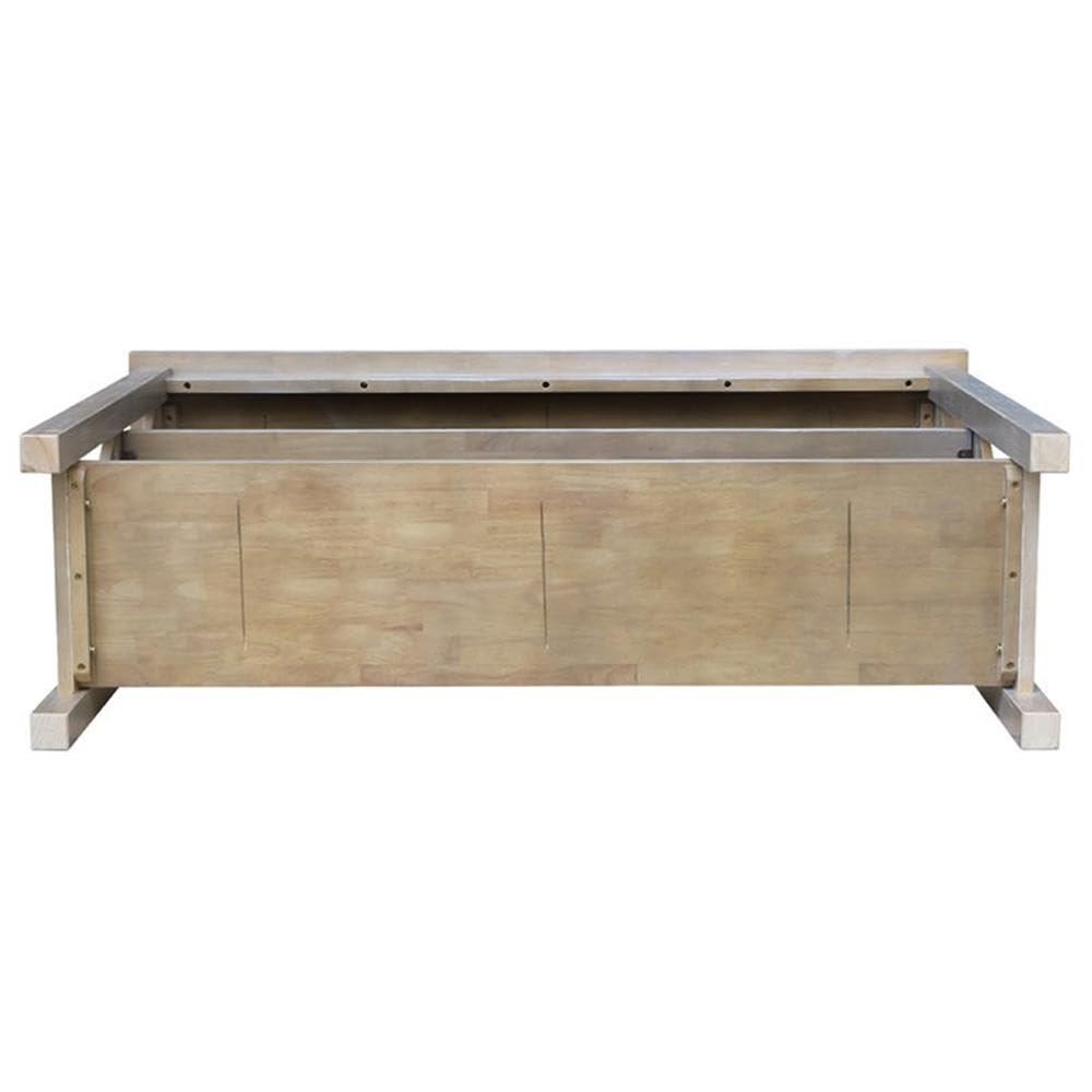 Hampton Console Table Washed Gray/Taupe - International Concepts: Solid Wood, Entryway, Foyer, Sofa Table