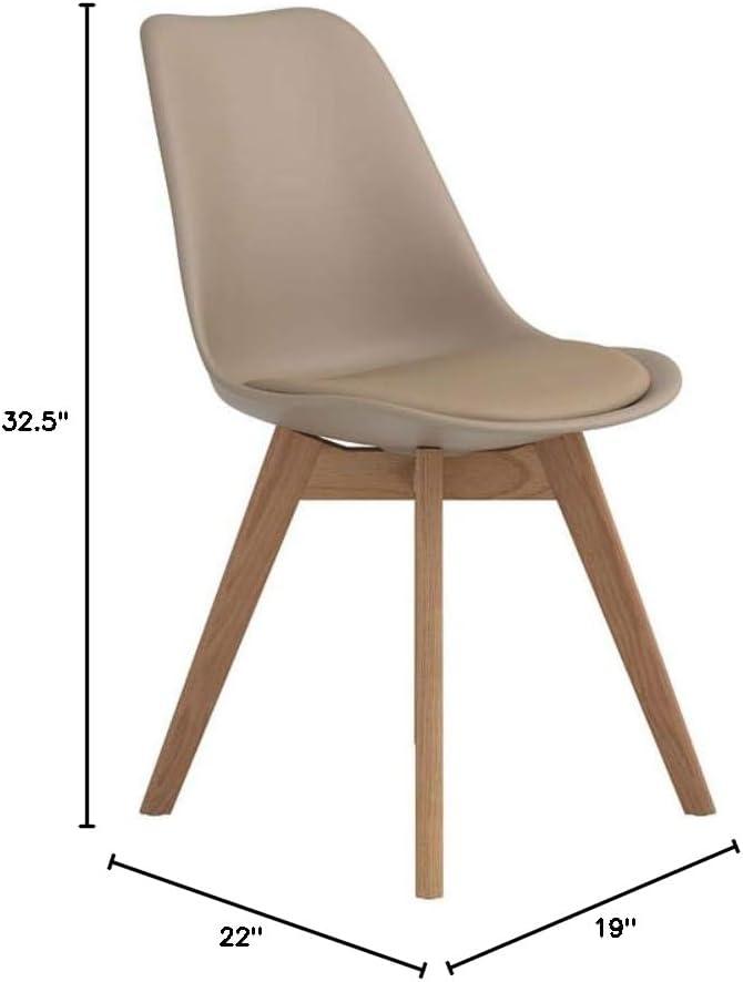 Shylo Upholstered Side Chair-Tan