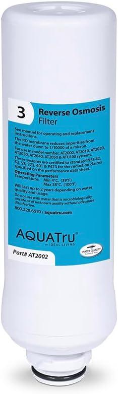 AquaTru 3-Stage Reverse Osmosis Water Filter Cartridge