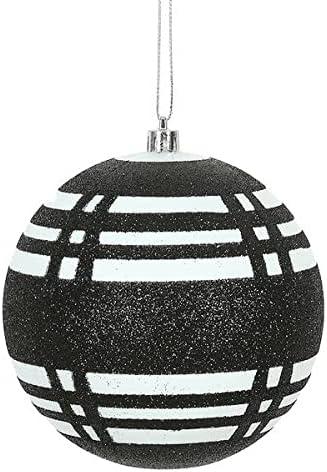 Vickerman Plaid Cloth Ball Ornament