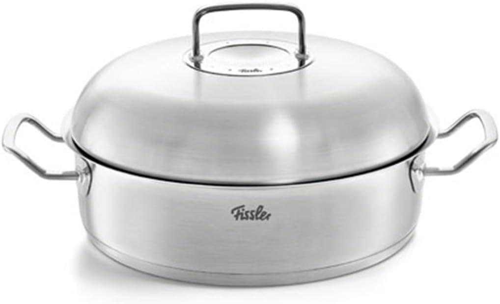 Fissler Original-Profi Collection® Stainless Steel Round Roaster With High Dome Lid, 5.1 Quart