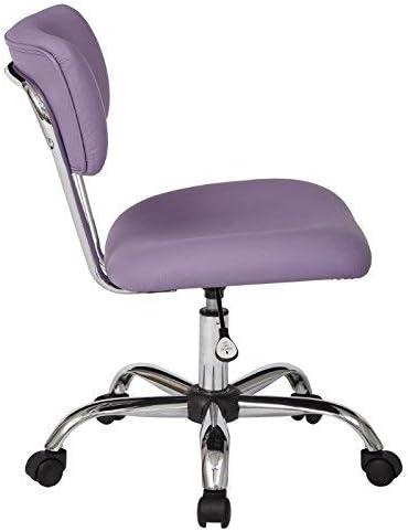 OSP Home Furnishings Vista Task Office Chair in Purple Faux leather