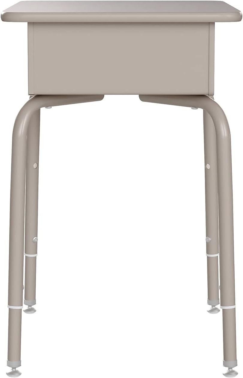 Flash Furniture Goddard Height-Adjustable Open Front Student Desk with Metal Book Box