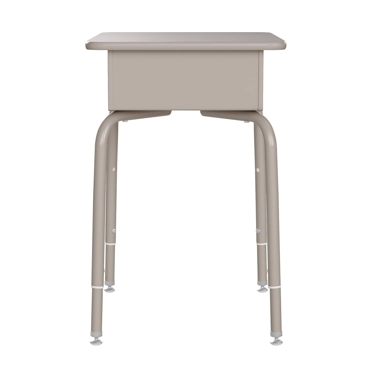 Flash Furniture Goddard Height-Adjustable Open Front Student Desk with Metal Book Box