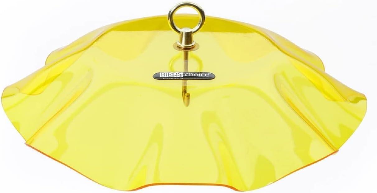 Birds Choice Birds Choice 13" Acrylic Bird Feeder Weatherguard, Yellow