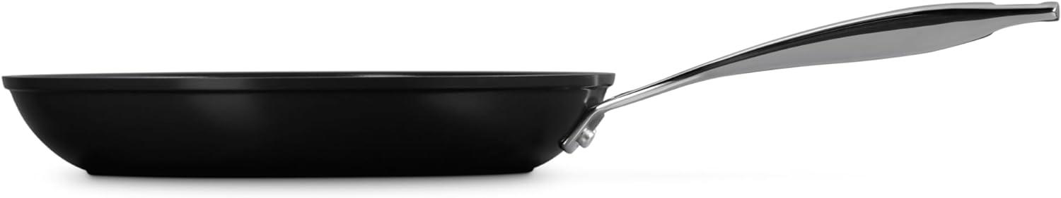 10" Black Aluminum Non-stick Ceramic Fry Pan with Lid