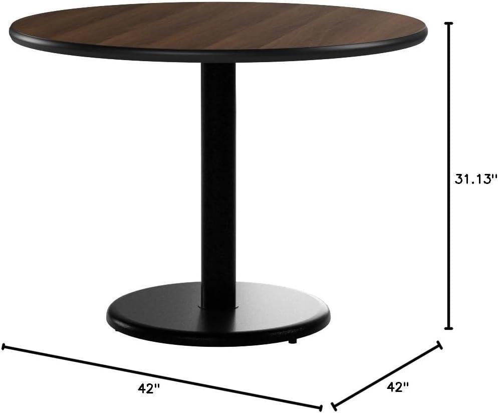 Flash Furniture 42'' Round Laminate Table Top with 24'' Round Table Height Base