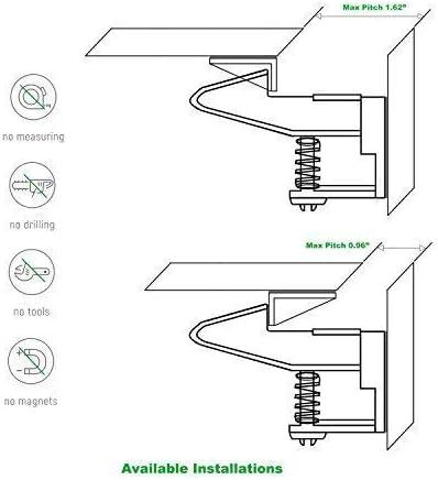 White Adhesive Baby Proofing Cabinet Locks 12-Pack