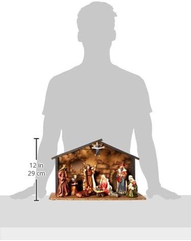 Kurt Adler 3.5-5" Porcelain 10-Piece, Nativity Set