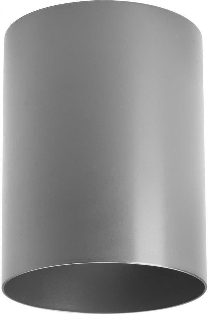 Progress Lighting, Cylinder, 1-Light, Flush Mount, Metallic Gray, Aluminum, LED, Wet Rated, Antique Bronze Shade