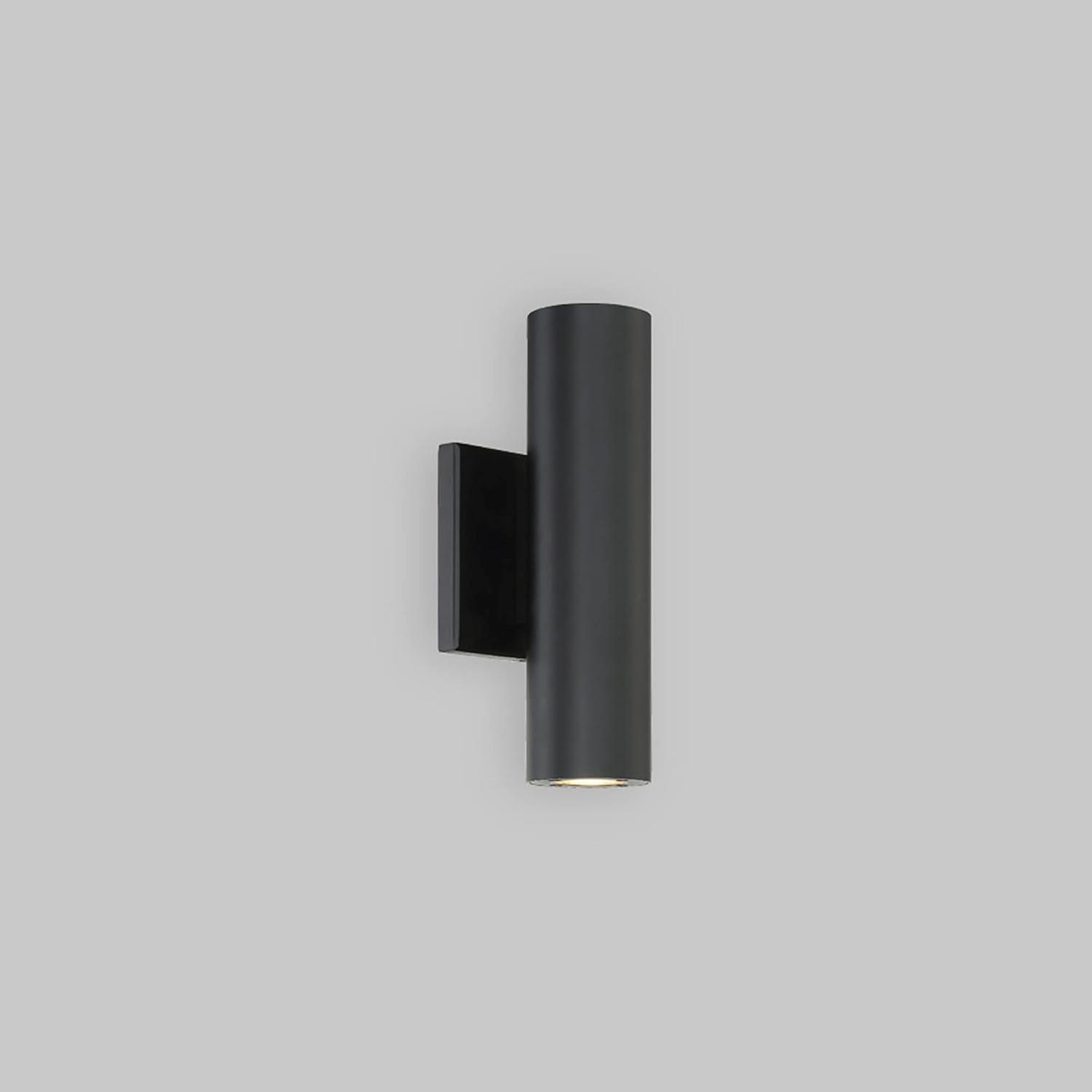 WAC Lighting dweLED, Caliber Up or Down LED Indoor and Outdoor Wall Light 3000K in Black