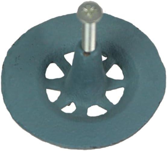 Zeckos Set Of 12 Light Blue Cast Iron Compass Rose Drawer Pulls Cabinet Hardware Knobs (Set of 12)