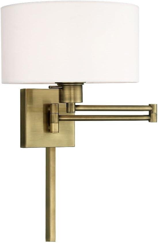 Livex Lighting 1 - Light Wall Light in  Antique Brass