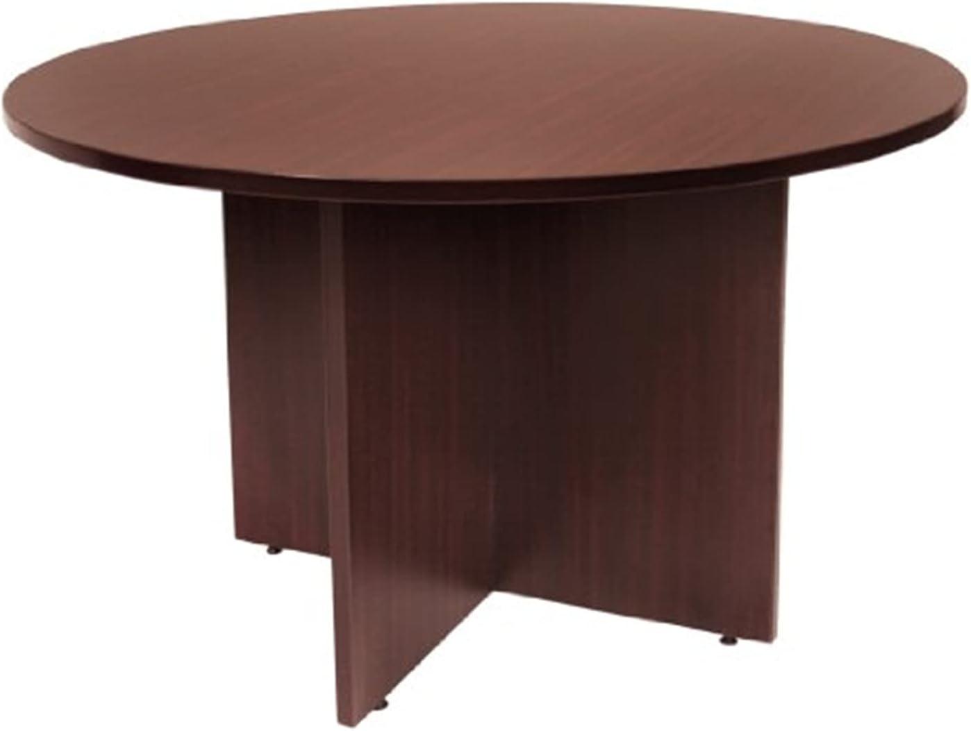 42 In. Round Conference Table - Mahogany