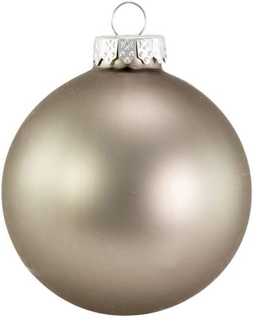 Matte Gold and Silver Sentiment Glass Ball Ornaments, Set of 6