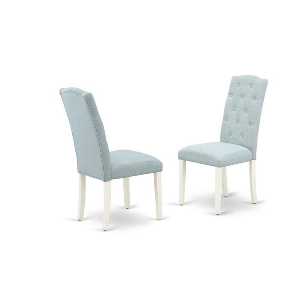 Dining Room Set Linen White, WECE7-WHI-15