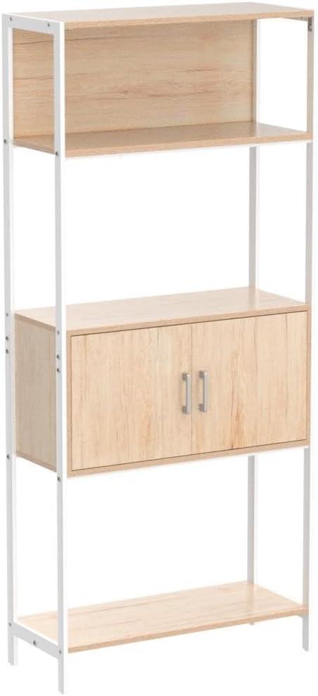 Best Choice Products Storage Bookshelf for Living Room, Walkway w/ Enclosed Cabinet, Elevated Design