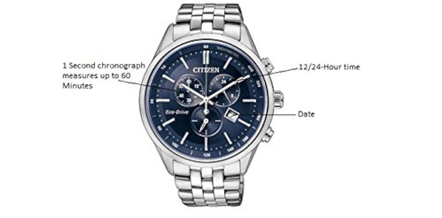 Citizen Men's Eco-Drive Chronograph Stainless Steel Watch AT2141-52L