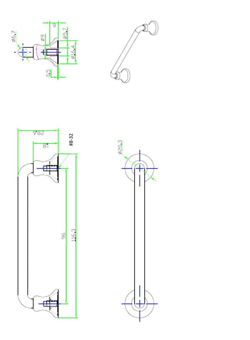 Richelieu Hardware BP0874R3 Toulon Collection 3 3/4-inch (96 mm) Center-to-Center Regency Brass Traditional Round Cabinet and Drawer Pull Handle for Kitchen, Bathroom, and Furniture