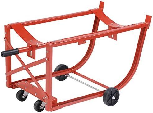 Easy Steer Drum Cradle with 5 in. & 3 in. dia. Polyolefin Wheels for 55 gal Steel Drums