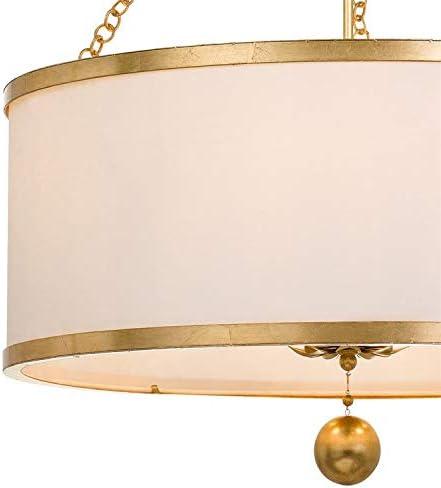 Six Light Chandelier-Antique Gold Finish    -Traditional Installation Crystorama Lighting 518-Ga