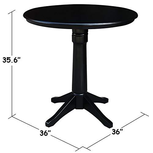 International Concepts 36" Round Top Pedestal Table - 34.9"H