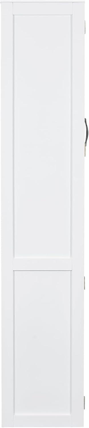 P PURLOVE Murphy Bed Full, Wood Wall Bed with Shelves, Wardrobe and LED Lights, No Box Spring Needed (Gray)