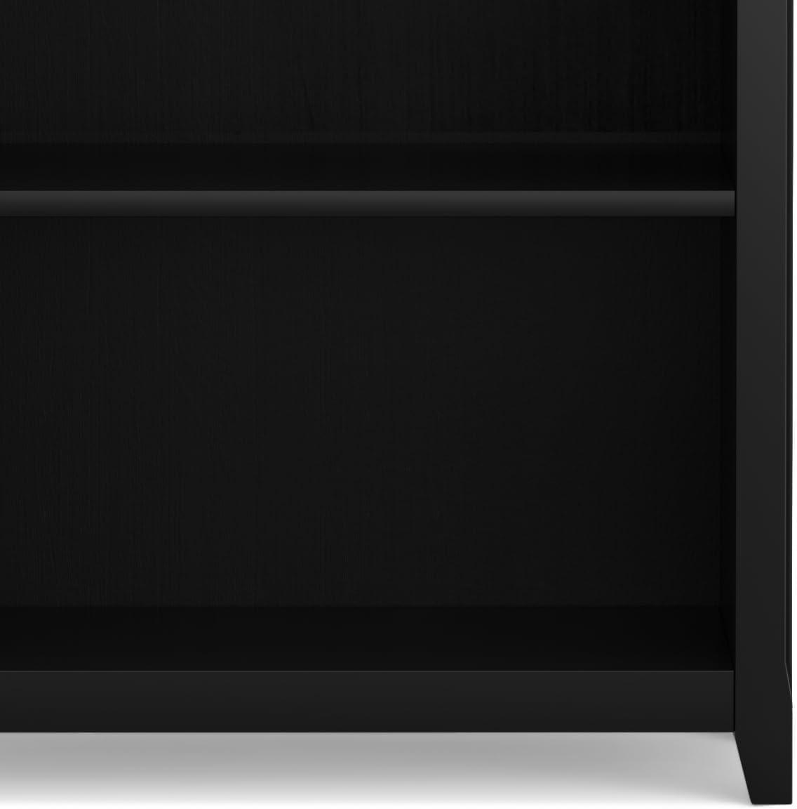 Simpli Home Amherst 30"W Solid Wood 5 Shelf Bookcase with Adjustable Shelves & Reviews | Wayfair