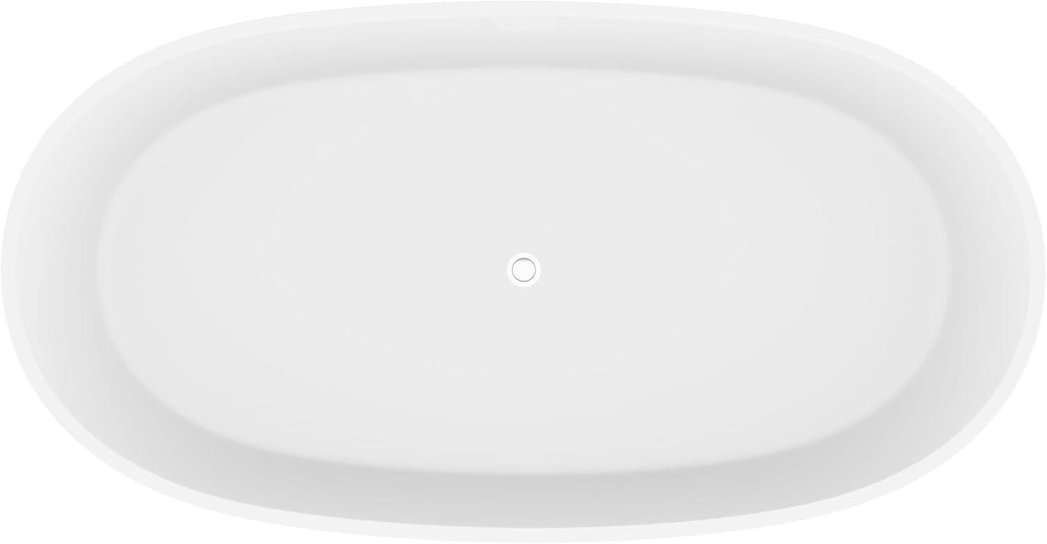 Alto 67'' x 30'' Freestanding Soaking Solid Surface Bathtub