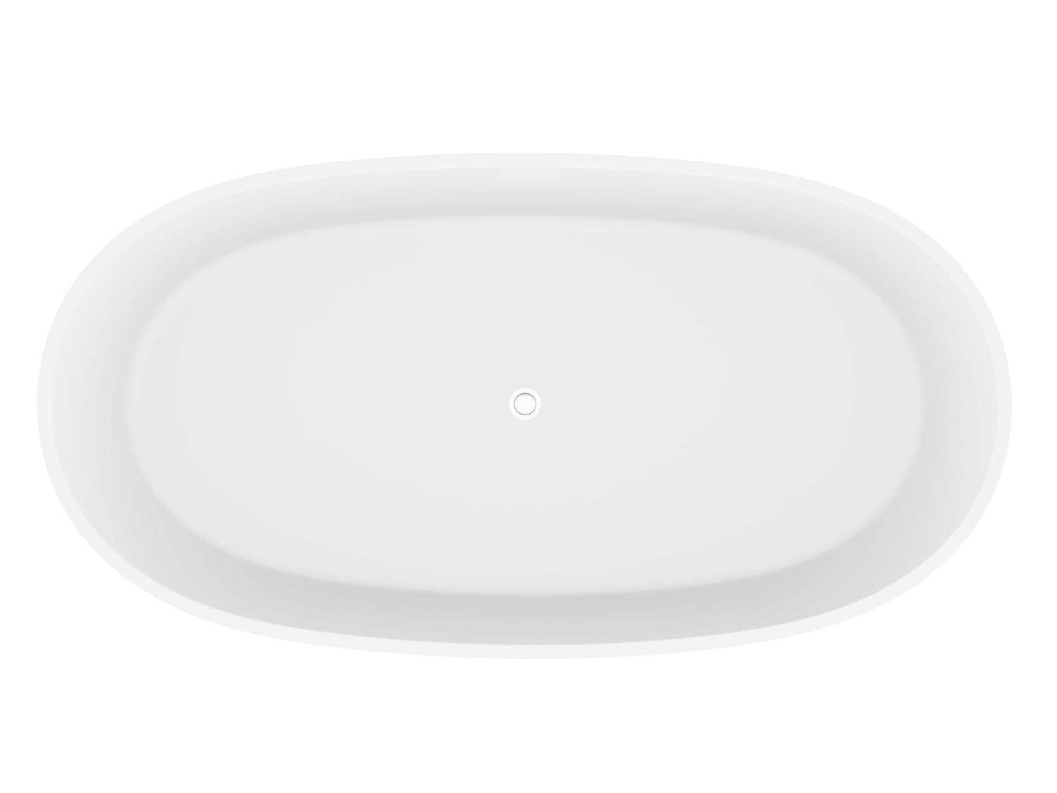 Alto 67'' x 30'' Freestanding Soaking Solid Surface Bathtub