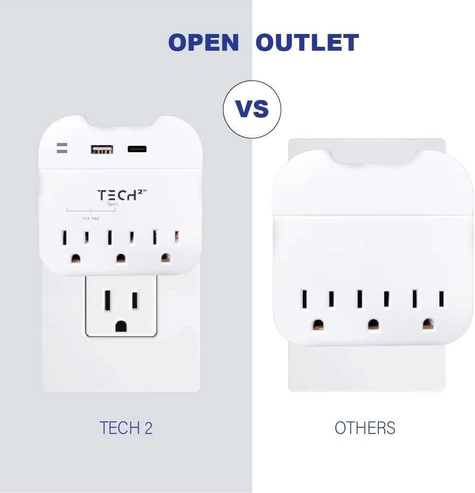 Power Strip with USB Ports,Cruise Essentials,Power Strip with 3 Outlets and 3 USB Ports(1 USB C), Non Surge Protector for Cruise Ship, Home Office, Travel