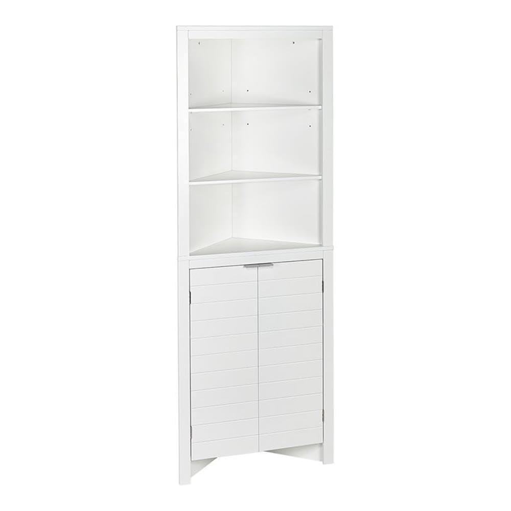 RiverRidge Home RiverRidge Madison Tall Corner Bathroom Storage Cabinet with Open Shelves