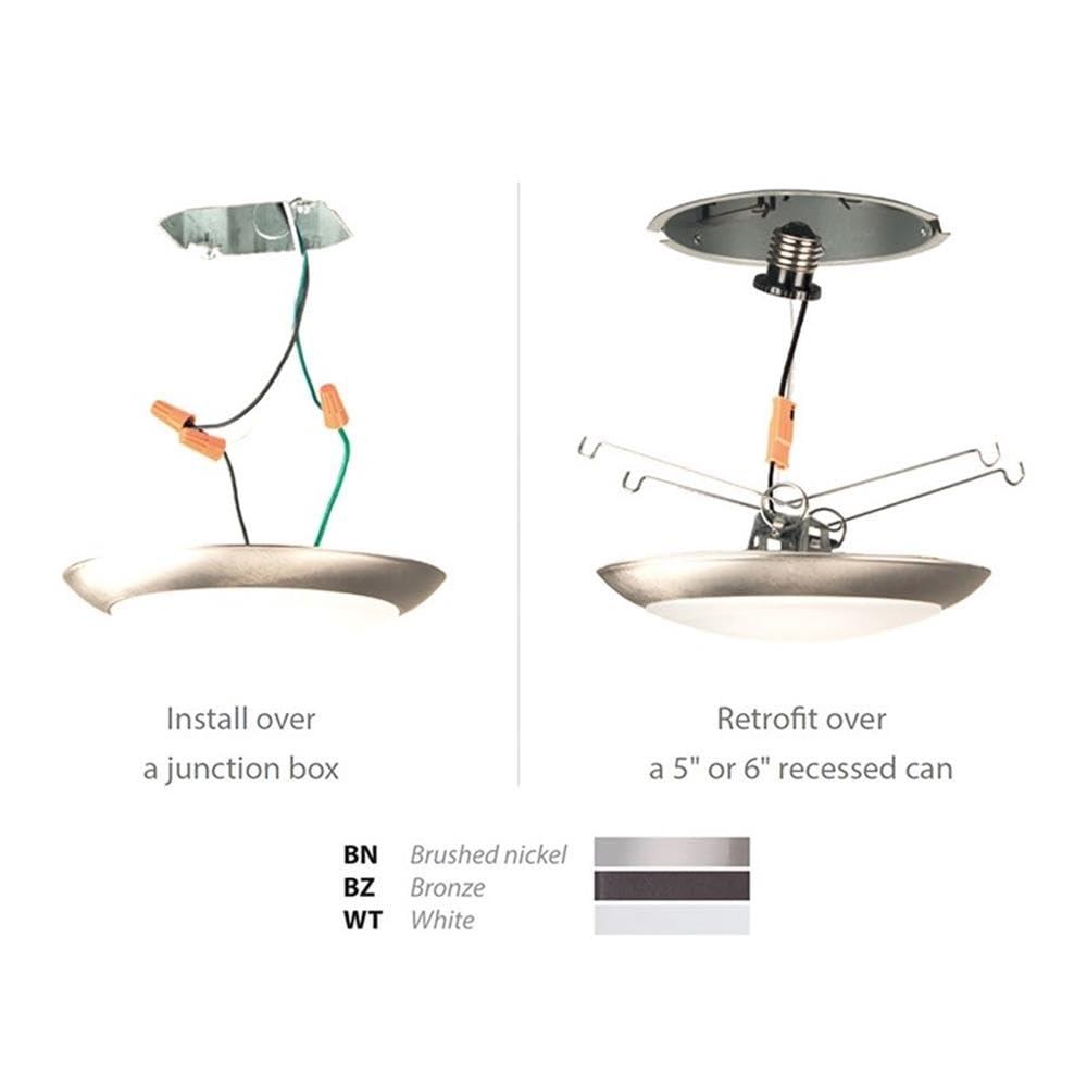 Disc Acrylic LED Flush Mount
