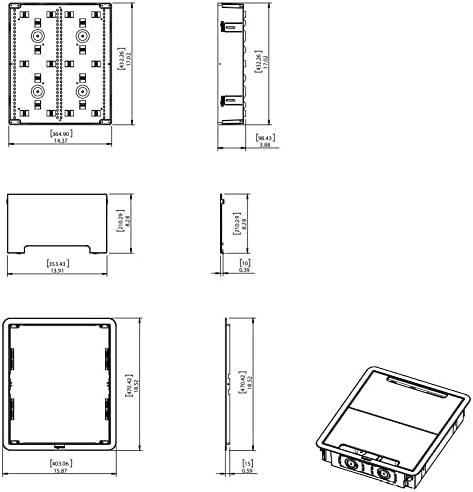 17-Inch White Dual-Purpose In-Wall Media Enclosure