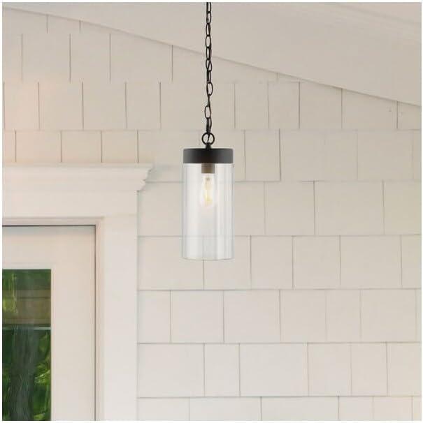 Lianne Outdoor Pendant - Black - Safavieh.