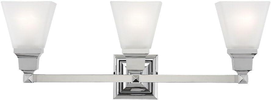 Livex Lighting Mission 3 - Light Vanity in  Polished Brass