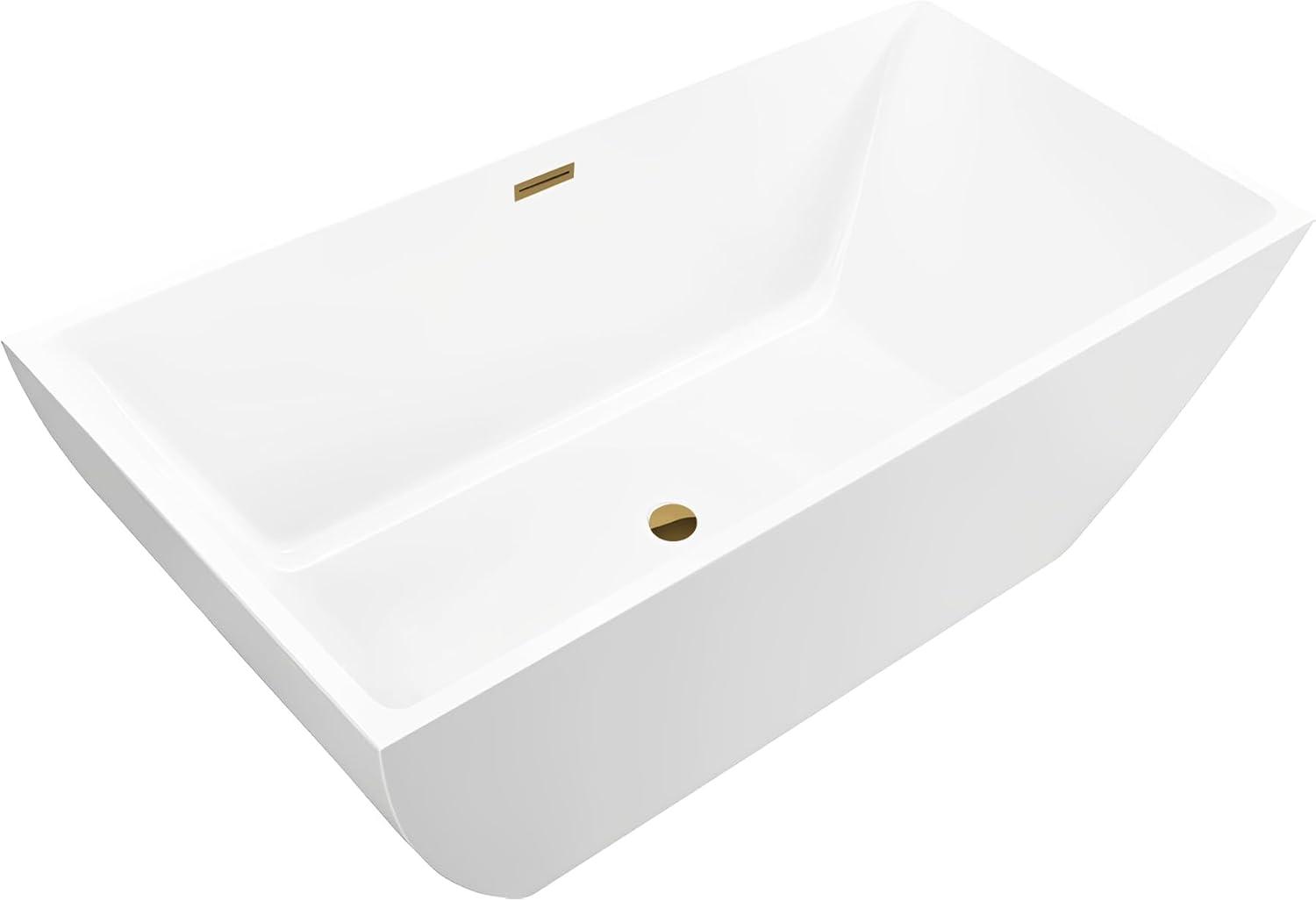 Lydia 59" x 30" Freestanding Soaking Bathtub