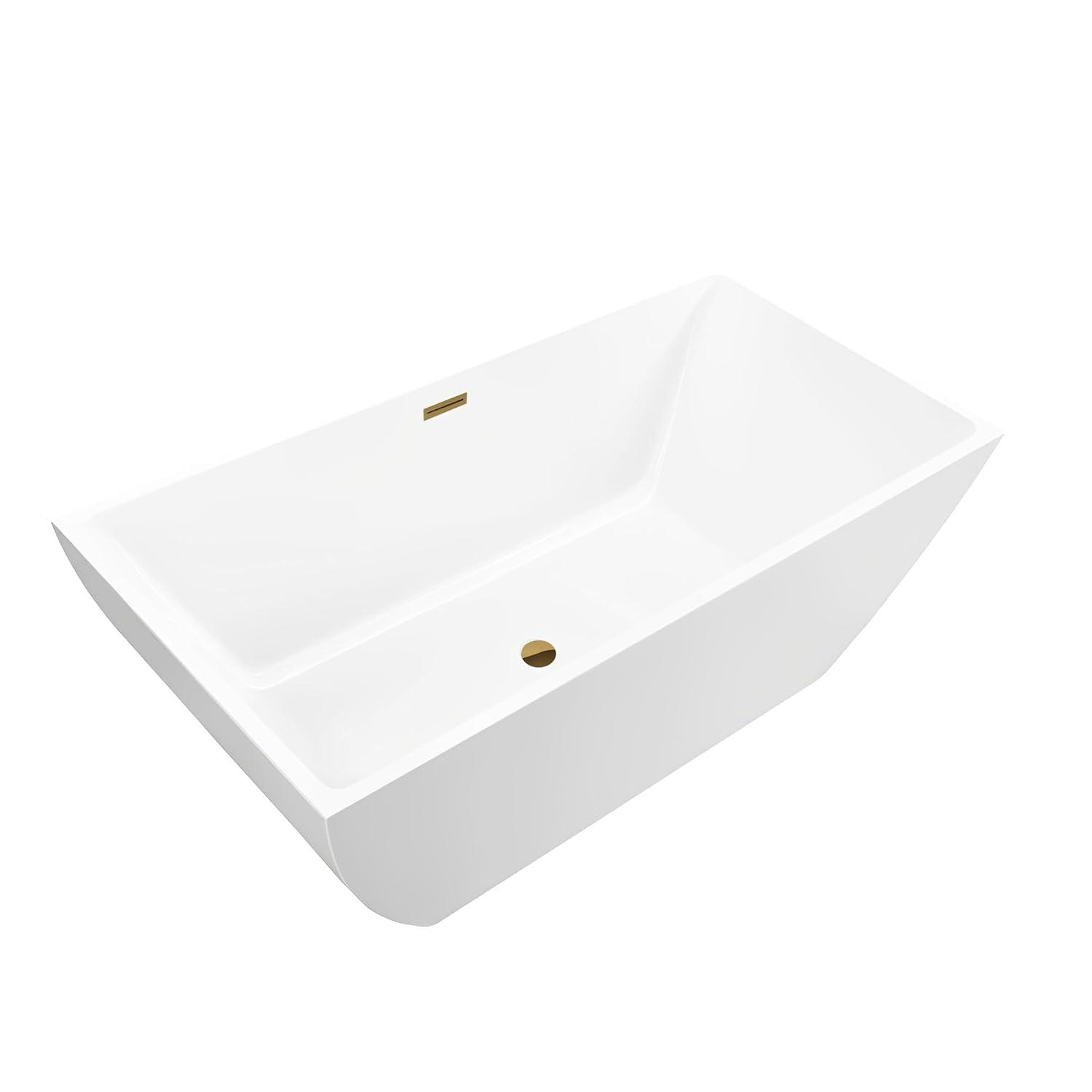 Lydia 59" x 30" Freestanding Soaking Bathtub