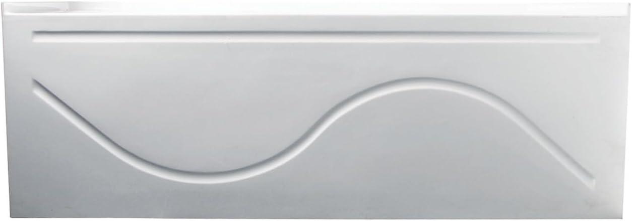 Kingston Brass Aqua Eden 60-Inch Acrylic Rectangular 3-Wall Alcove Tub with Anti Skid and Drain Hole