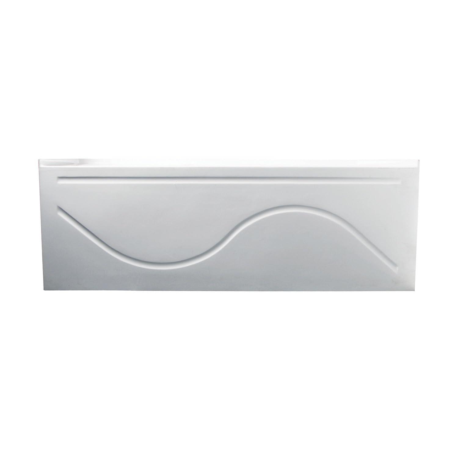 Kingston Brass Aqua Eden 60-Inch Acrylic Rectangular 3-Wall Alcove Tub with Anti Skid and Drain Hole