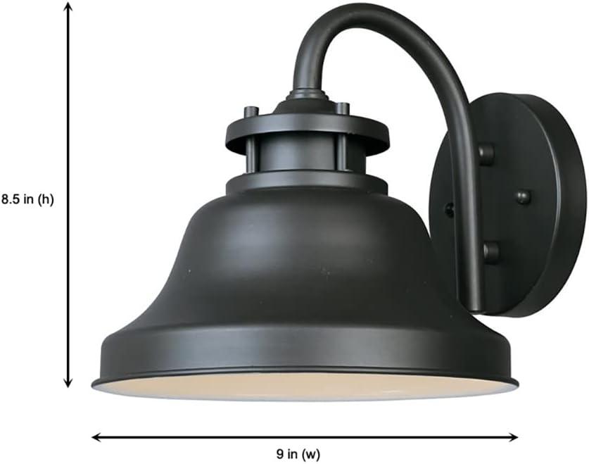 Bronze Direct Wired Electric Outdoor Wall Lantern Sconce