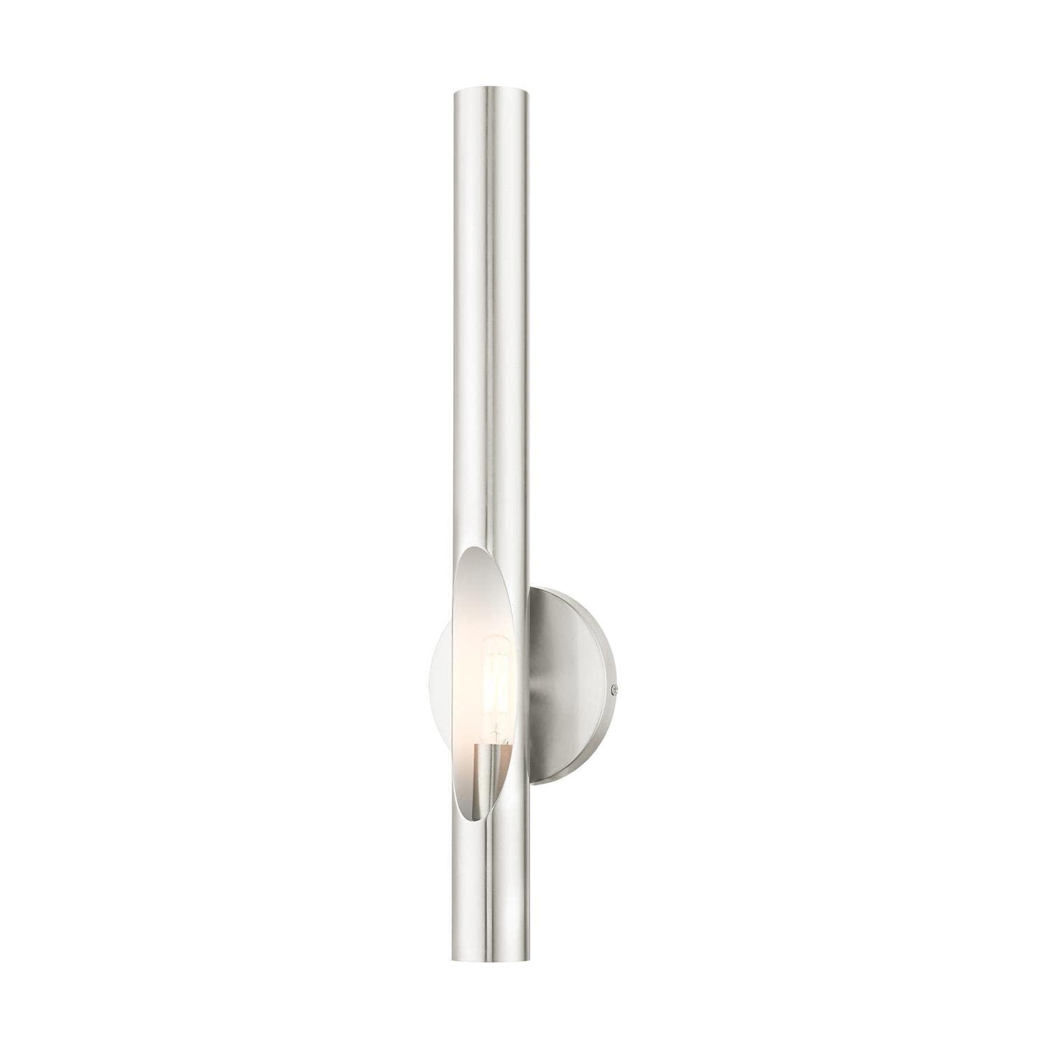 Livex Lighting Acra 1 - Light Wall Light in  Brushed Nickel