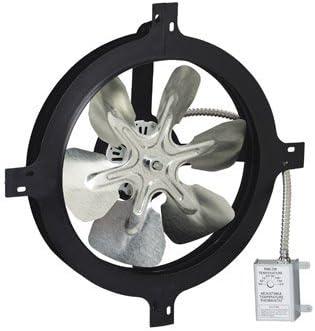 Air Vent Gable Mount 18" Duct 350 CFM Ventilation Fan 35Db for Attic - Plastic