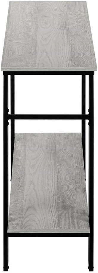 Monarch Specialties ACCENT TABLE - 48"L / GREY / BLACK METAL HALL CONSOLE