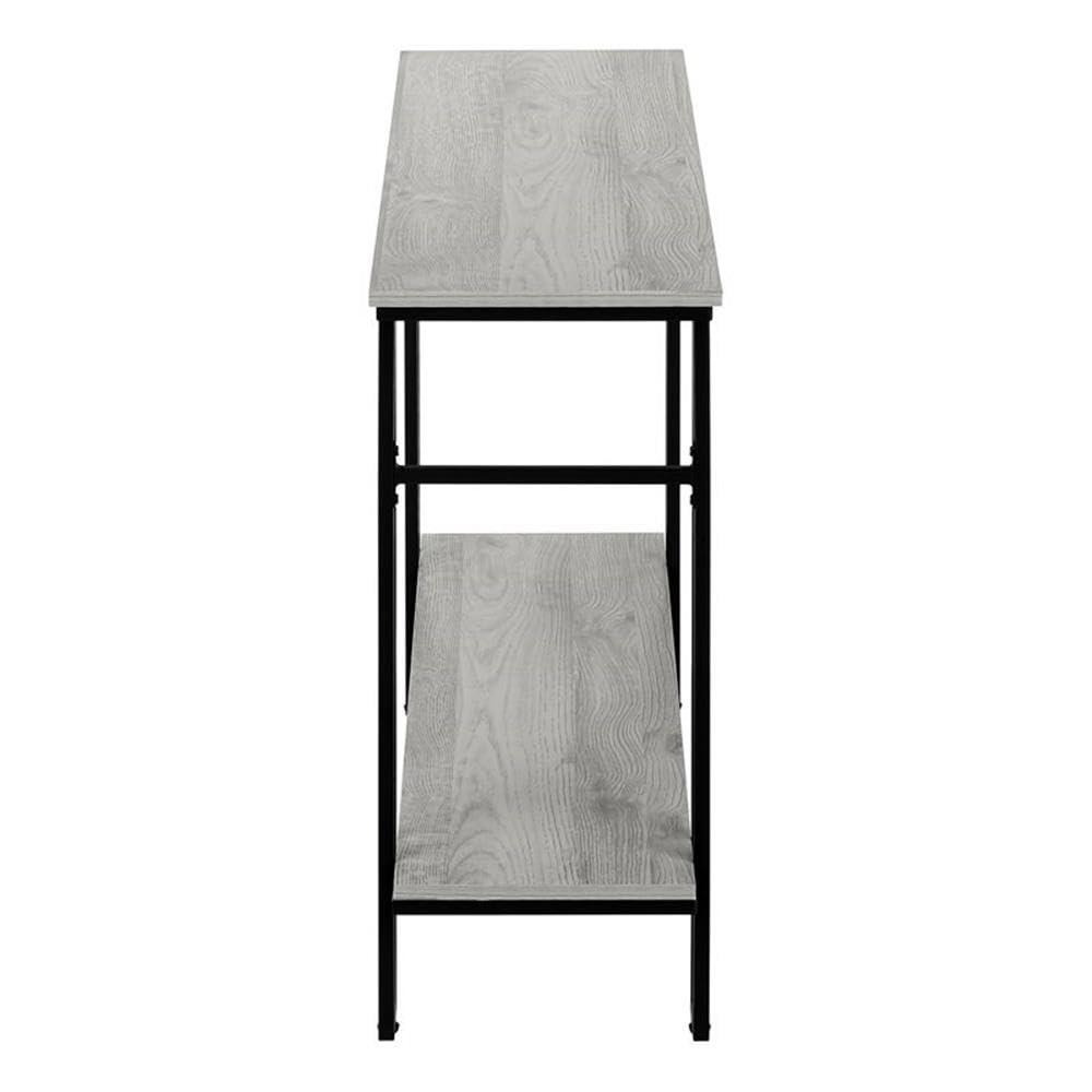 Monarch Specialties ACCENT TABLE - 48"L / GREY / BLACK METAL HALL CONSOLE