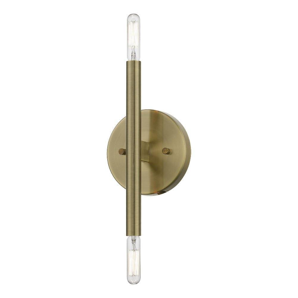 Livex Lighting Copenhagen 2 - Light Wall Light in  Antique Brass