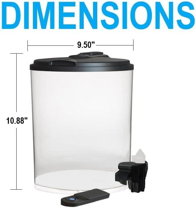 KollerCraft 2-Gal Aquarium Starter Kit with LED Lighting and Power Filter - Impact Resistant Plastic